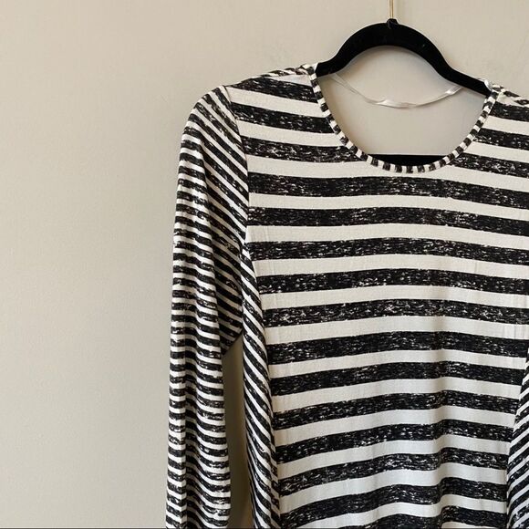 Nwt-Philosophy -Mixed Stripe Bodycon Dress - Picture 7 of 8